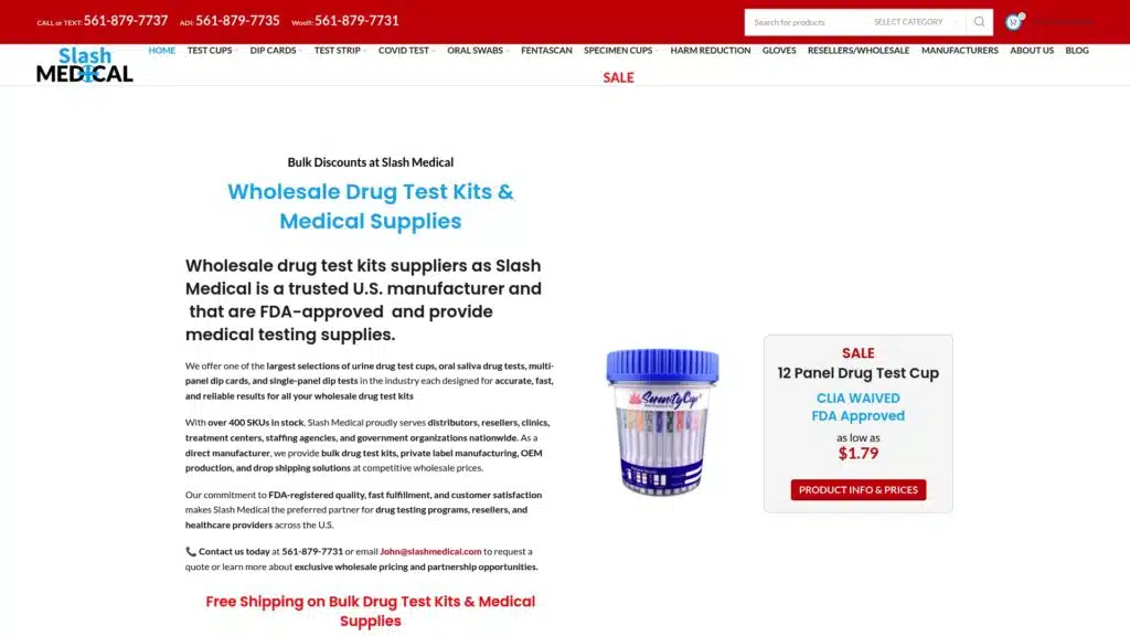 Wholesale Deals for Drug Test Supplies